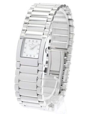 Baume & Mercier catwalk MV045219 12P diamond Silver Dial Quartz Ladies_958059